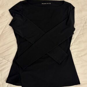 Abercrombie & Fitch Black Long Sleeve Top